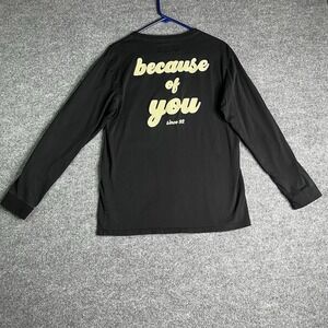 Dutch Bros Long Sleeve Shirt Women Large Black Coffee Heart